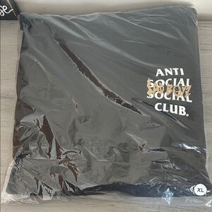 Anti Social Social Club Black and Gold Hoodie
